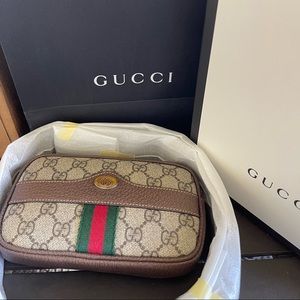 Gucci Ophidia Supreme Print GG Belt Bag size 85